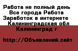 Работа не полный день - Все города Работа » Заработок в интернете   . Калининградская обл.,Калининград г.